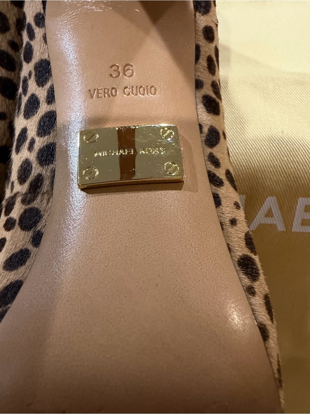 MICHAEL KORS PONYHAIR LEOPARD PRINT STILETTO PUMPS - SIZE IT 36 - Picture 2 of 12